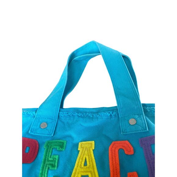 Peace Felt Turquoise Bag Shoulder Bag Multicolored - Picture 3 of 7